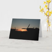 Sonnenuntergang Karte (Gelbe Blume)