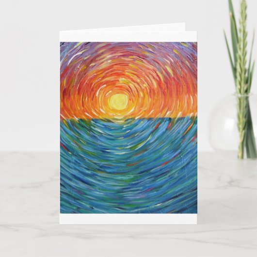 Sonnenuntergang Karte (Vorderseite)