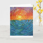 Sonnenuntergang Karte (Gelbe Blume)