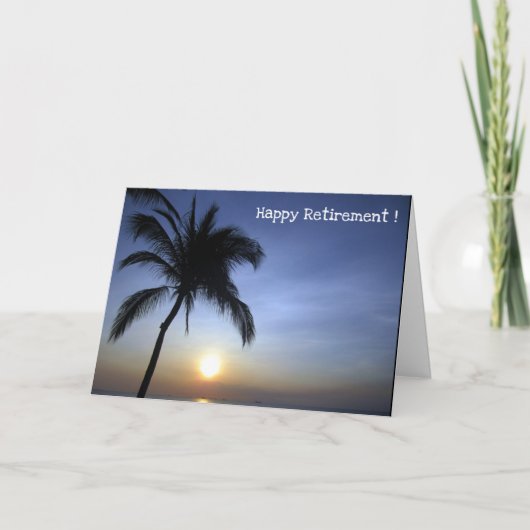 Sonnenuntergang Karte (Vorderseite)