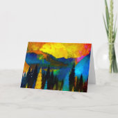 Sonnenuntergang Karte (Vorderseite)