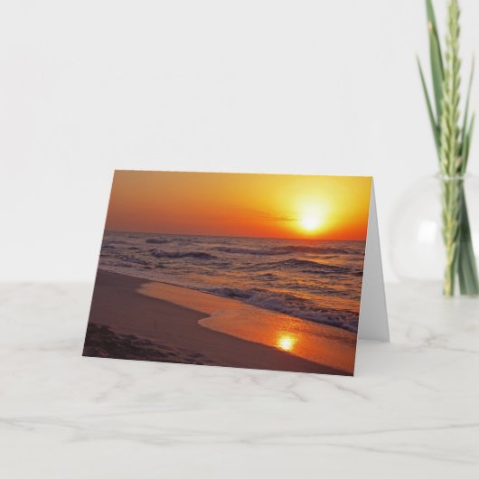 Sonnenuntergang Karte (Vorderseite)