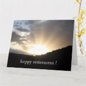 Sonnenuntergang Karte (Gelbe Blume)