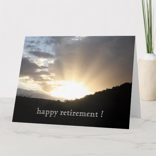 Sonnenuntergang Karte (Vorderseite)