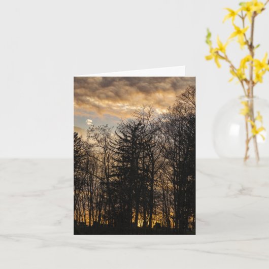 Sonnenuntergang Karte (Gelbe Blume)