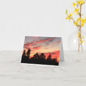 Sonnenuntergang Karte (Gelbe Blume)