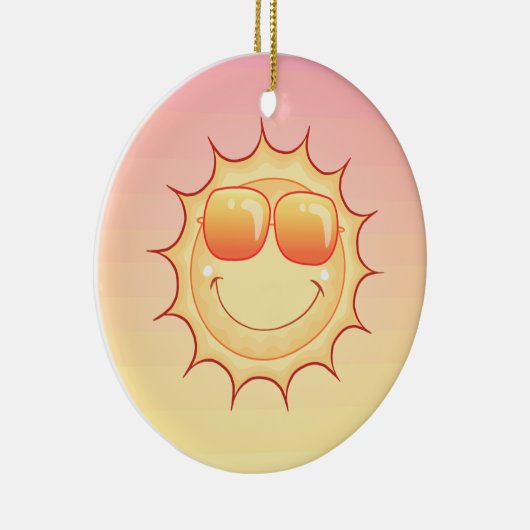 Sonnenuntergang Keramik Ornament (Rechts)