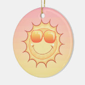 Sonnenuntergang Keramik Ornament (Links)
