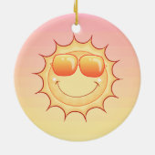 Sonnenuntergang Keramik Ornament (Hinten)