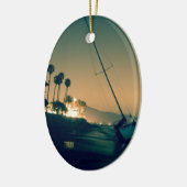 Sonnenuntergang Keramik Ornament (Links)