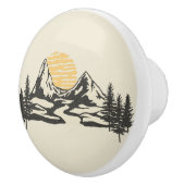 Sonnenuntergang Keramikknauf (Rechts)