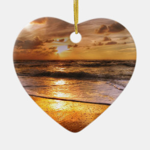 Sonnenuntergang Keramikornament