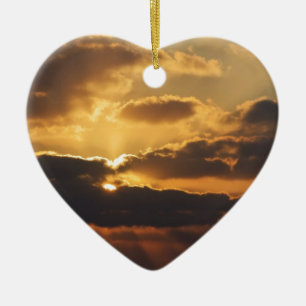Sonnenuntergang Keramikornament