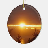 Sonnenuntergang Keramikornament (Links)