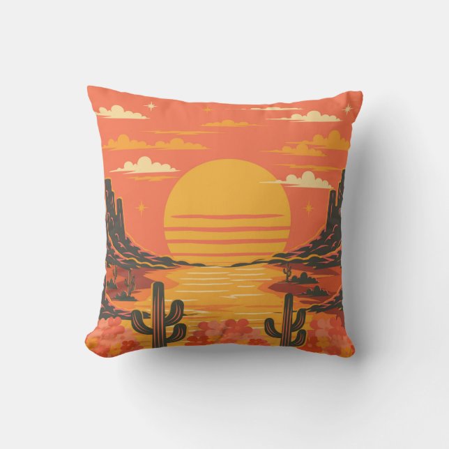 Sonnenuntergang Kissen (Vorderseite)