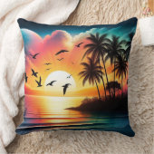 Sonnenuntergang Kissen (Decke)