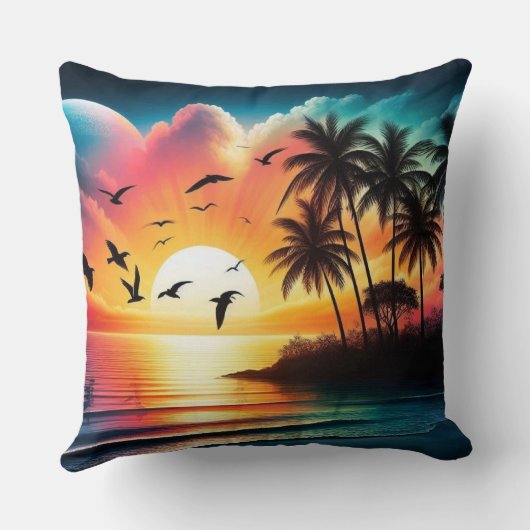 Sonnenuntergang Kissen (Rückseite)