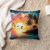 Sonnenuntergang Kissen (Decke)