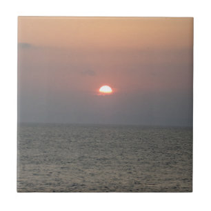 Sonnenuntergang Klein (10,8 cm x 10,8 cm) Keramik- Fliese