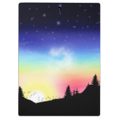 Sonnenuntergang Klemmbrett (Rückseite)