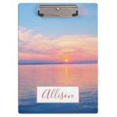 Sonnenuntergang Klemmbrett (Vorderseite)