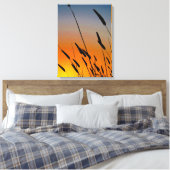 Sonnenuntergang Körner Landschaft Canvas Print Leinwanddruck (Insitu (Schlafzimmer))