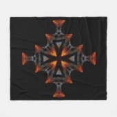 Sonnenuntergang-Kreuz Fleecedecke (Vorderseite (Horizontal))
