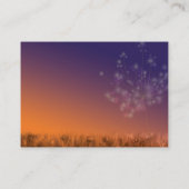 Sonnenuntergang Kronleuchter Hochzeitsempfang Begleitkarte (Rückseite)