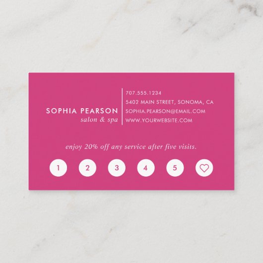 Sonnenuntergang | Kunde Treuekarte (Rückseite)