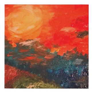 Sonnenuntergang - künstlicher leinwanddruck