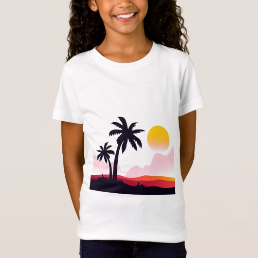 Sonnenuntergang Landschaft2 T-Shirt (Vorderseite)