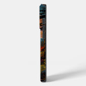 Sonnenuntergang Landschaft Berg und Fluss Case-Mate iPhone Hülle (Rückseite / Links)