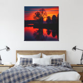 Sonnenuntergang Landschaft Drei Leinwanddruck (Insitu (Schlafzimmer))