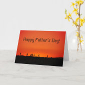 Sonnenuntergang Landschaft Kunstfotografie Vaterta Karte (Gelbe Blume)