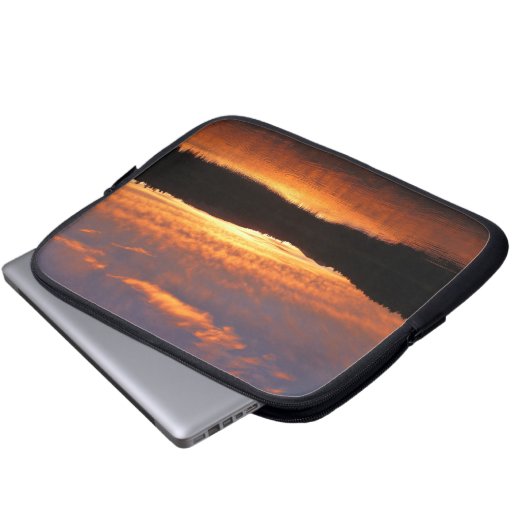 Sonnenuntergang Laptopschutzhülle (Vorne Knopf)