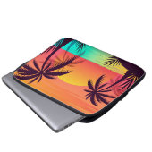 Sonnenuntergang Laptopschutzhülle (Vorne Knopf)