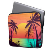 Sonnenuntergang Laptopschutzhülle (Vorderseite Links)