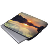 Sonnenuntergang Laptopschutzhülle (Vorne Knopf)