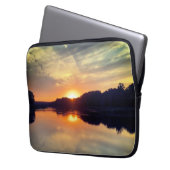 Sonnenuntergang Laptopschutzhülle (Vorderseite Links)