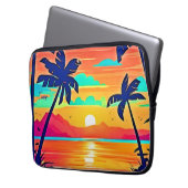 Sonnenuntergang Laptopschutzhülle (Vorderseite Links)