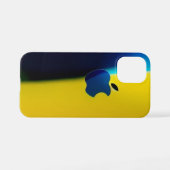 Sonnenuntergang: Lebhaftes Gelb- und Blauer Fusion iPhone Hülle (Rückseite (Horizontal))