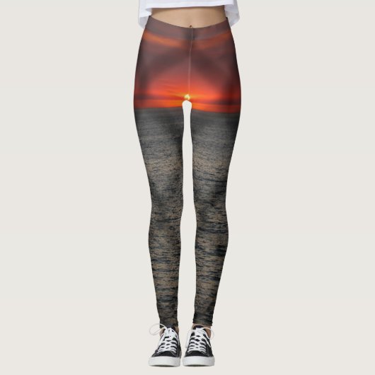 Sonnenuntergang Leggings (Vorderseite)