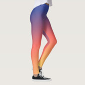 Sonnenuntergang-Leggings in Blauem, in Lila, in Leggings (Rechts)