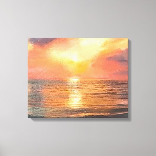 Sonnenuntergang Leinwand (Vorderseite)