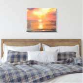Sonnenuntergang Leinwand (Insitu (Schlafzimmer))