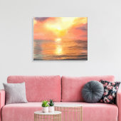 Sonnenuntergang Leinwand (Insitu (Wohnzimmer))