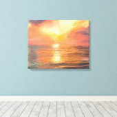 Sonnenuntergang Leinwand (Insitu (Holzboden))