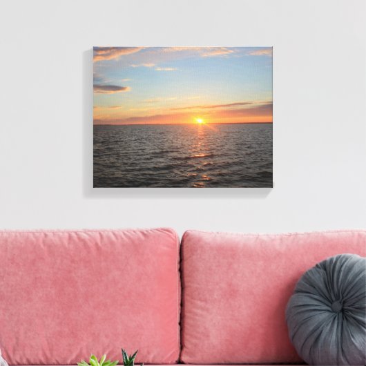 Sonnenuntergang Leinwand (Insitu (Wohnzimmer))