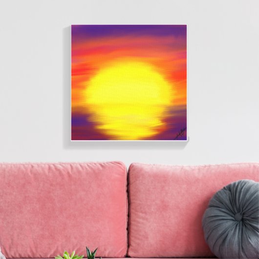 Sonnenuntergang Leinwand Malerei (Insitu (Wohnzimmer))