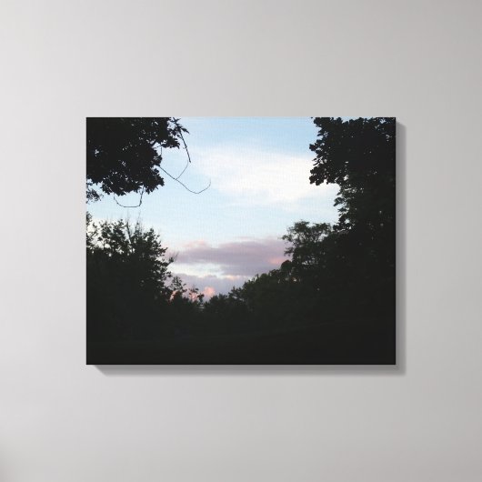 Sonnenuntergang Leinwanddruck (Vorderseite)